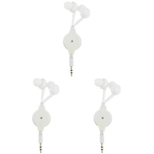 Hemobllo Retractable Earphones - 3 Pcs Wired in Ear Headphones 3.5mm Jack Ste... - Picture 1 of 9