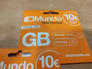 Tarjeta SIM prepago MUNDO 10 de ORANGE  60 GB y llamada Ilimitadas - Imagen 1 de 2