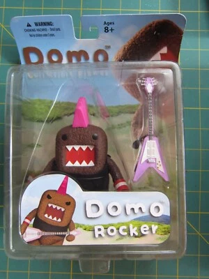 Domo Punk Rocker Action Figure Series 01 Pink Mohawk Guitar Domo Mezco 2012 NEW - Image 1 of 4
