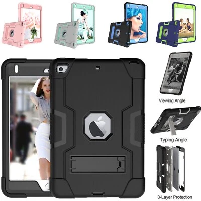 For iPad Mini 1st 2nd 3rd 4th 5th 6th 7th Generation Shockproof Stand Case Cover - Image 1 of 4