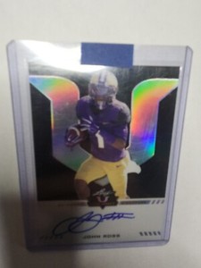 2017 Leaf Valiant John Ross Black Rookie Auto Autograph /5 Washington  Huskies 