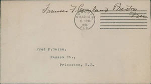 Frances Cleveland First Lady Signed Envelope JSA Authenticated - Picture 1 of 3