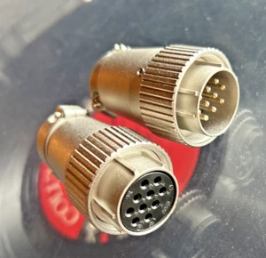 HIROSE HRS JR21PK10S(71) 1 each male & female cable circular connectors Open Box - Picture 1 of 2