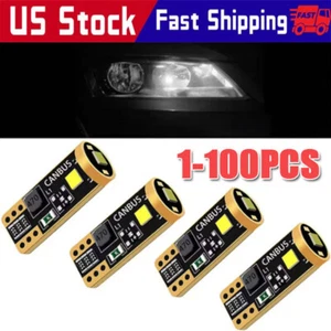 T10 LED License Plate Light Bulbs 6000K Super Bright White 168 2825 194 - Picture 1 of 6