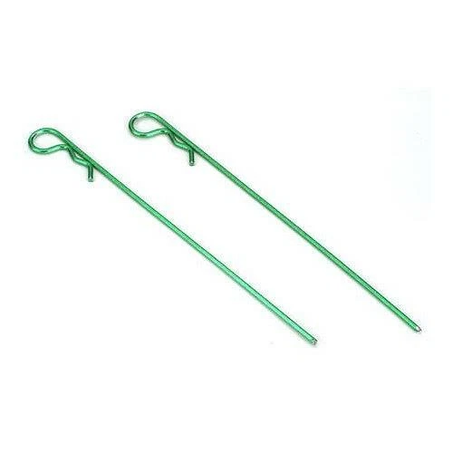 Dynamite Anodized Body Clip 80mm Green 2pcs DYN5530 - Image 1 of 1