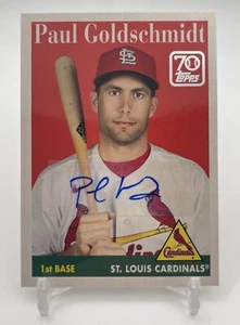 Paul Goldschmidt 2021 Topps Update 70 Years of Topps Auto /10 #70YT-8 Cardinals - Picture 1 of 4