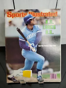 June 9, 1980 SPORTS ILLUSTRATED Kansas City Royals Darrell Porter Rips Baseball - Picture 1 of 8