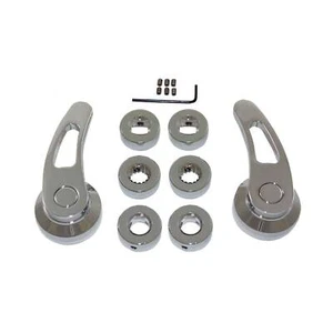 Universal 3" Chrome Aluminum Door Handles - Picture 1 of 1