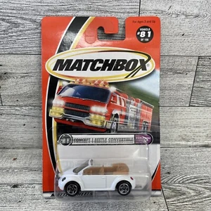 MATCHBOX Vintage 2000 Concept 1 Beetle Convertible #81 White  252-8 - Picture 1 of 8