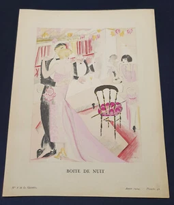 Roger Chastel - Gazette du Bon Ton - Pochoir original Art Déco 1924 - Picture 1 of 1