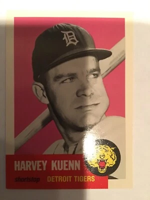1953 Topps Archives #301 Harvey Kuenn -- Detroit Tigers    - Image 1 of 2