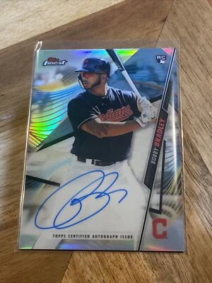 BOBBY BRADLEY 2020 Topps Finest Refractor AUTO CLEVELAND INDIANS RC FA-BBR - Image 1 of 2