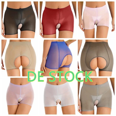 DE~Damen Mesh Ouvertslip Briefs Transparent Höschen Offener Schritt Unterhose - Bild 1 von 3