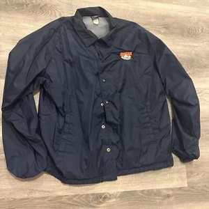Cooperstown Dream Park Men's Large Blue Long Sleeve Button Up Windbreaker - Picture 1 of 4