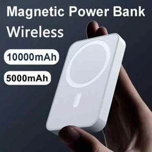 10000mAh Power Bank Magnetic Battery Pack Wireless Charger for Apple 15/14/13 - Picture 1 of 9