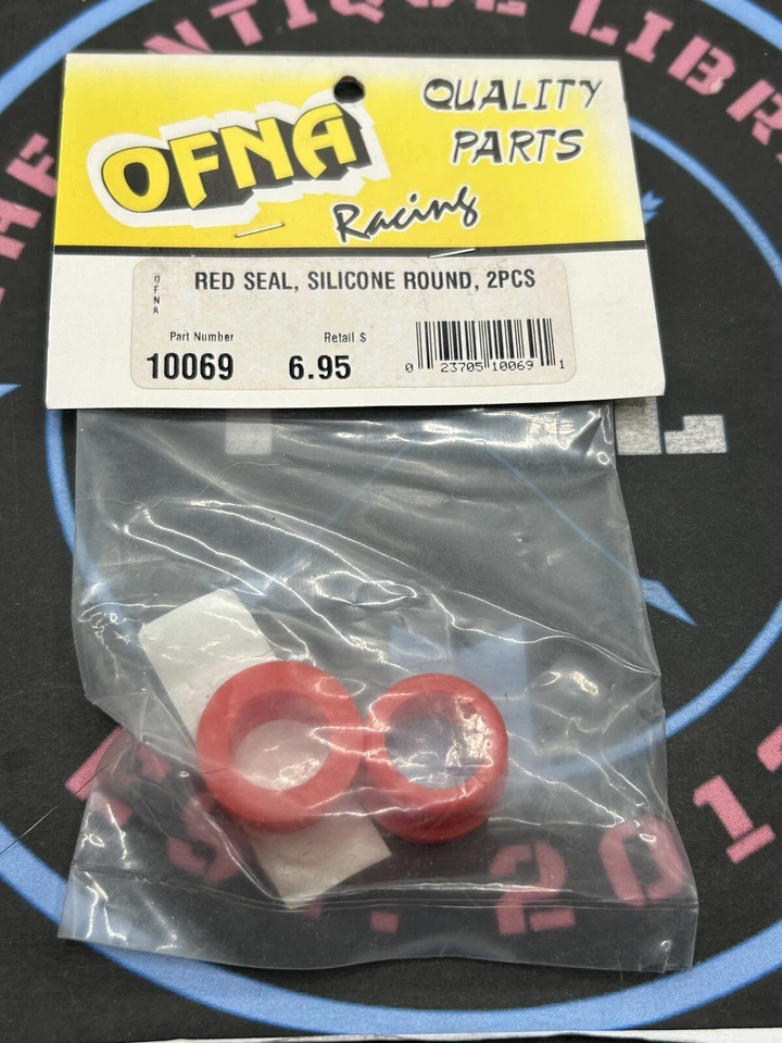OFNA Racing. 10069 RED SEAL, SILICONE ROUND, 2PCS - Image 1 of 1