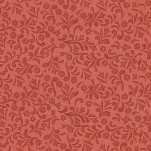 Patriotic Floral Swirls Red 100% Cotton Fabric by The Yard - Picture 1 of 1