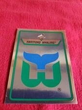 1990-91 Hartford Whalers NHL Team Foil Sticker 🏒 🐋 🐳 