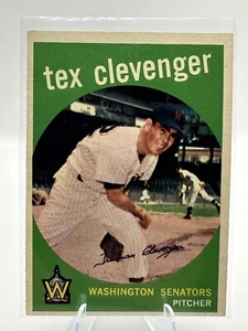 1959 Topps - #298 Tex Clevenger - Bild 1 von 2