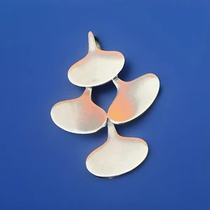 Rare MCM IB Bluitgen Denmark Teardrop Sterling Silver Pendant Vintage Modernist - Picture 1 of 11
