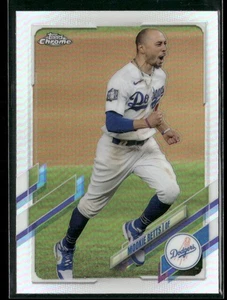 2021 Topps Chrome Mookie Betts #100b Image Photo Variation SP Dodgers - Picture 1 of 2