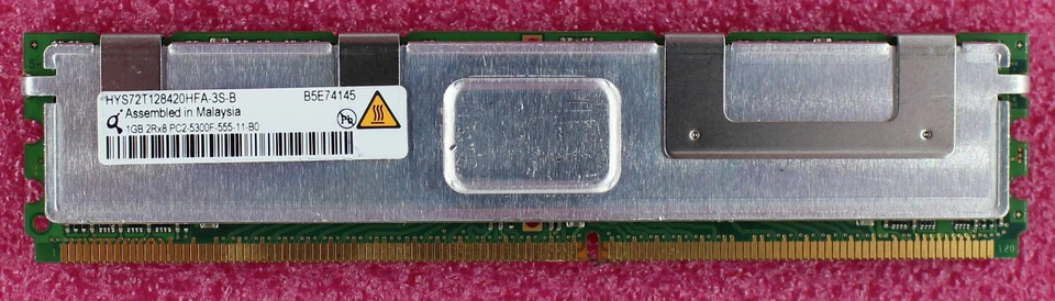 HYS72T128420HFA-3S-B - Hynix 1GB 2Rx8 PC2-5300F Dimm Foto 1 de 1