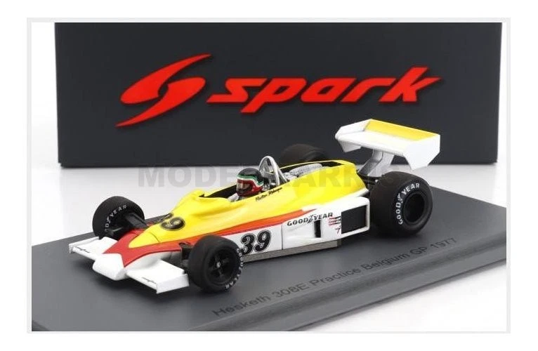 Spark S2763 1/43 HESKETH 308E N.39 PRATICA GP BELGIO 1977 HECTOR REBAQUE
