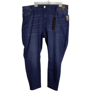 Truth + Theory Size 20W Jeans Womens Super Soft Stretch Ankle Skinny Blue Denim - Picture 1 of 16