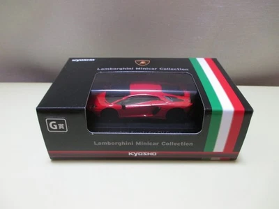 Kyosho 1/64 Lamborghini Minicar Collection G Lamborghini Aventador SV Coupe Red - Image 1 of 2
