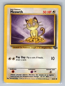 Meowth 56/64 Common Jungle LP - NM Pokemon TCG - Picture 1 of 2