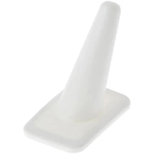 Pantalla de anillo de goma blanca Plymor base rectangular 1,375" de ancho x 2,25" de profundidad x 2,125" de alto - Imagen 1 de 3