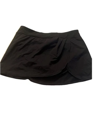 Dana Buchanan Black Sz 10 Beach Pool Elastic Waist Swim Skirt Skort Bottoms - Изображение 1 из 4