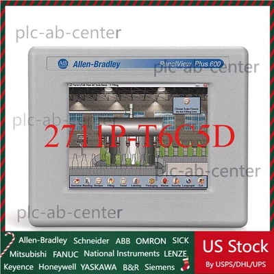 New AB 2711P-T6C5D PanelView Plus 600 Factory Sealing Fast Shipping 1PCS - Image 1 of 4