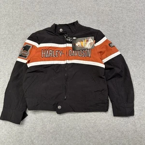 Harley Davidson HD Jacket Black Youth Kids Size 4T Motorcycle Coat New W Tags - Picture 1 of 7