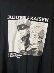 Camiseta negra Gildan Jujutsu Kaisen Gojo Satoru Itadori Yuji para hombre talla L - Imagen 1 de 8