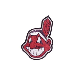 Cleveland Indians Chief Wahoo Logo Jersey Sleeve Navy Border Patch (Retired) - Bild 1 von 1