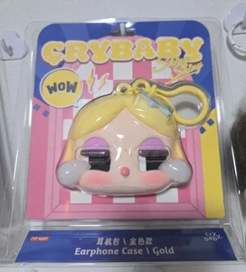 100% Authentic Pop Mart CRYBABY SHINY SHINY Series-Earphone Case (Gold) - Picture 1 of 5