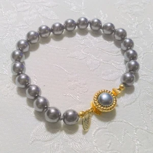 Carolee Armband schwarz Glasperlen handgeknüpft - Bild 1 von 4