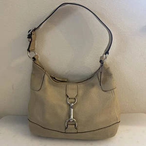 Borsa a tracolla Coach Hamilton F13088 in pelle marrone ciottolato clip aragosta - Foto 1 di 19