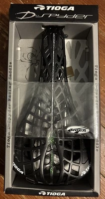 Tioga D-Spyder Racing Saddle Seat Black Composite Bicycle Bike JGAX1K4 Rails - Image 1 of 2