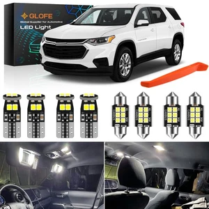 15 Bulb LED Interior Light Kit for Chevrolet Traverse 2009-2018 White Dome Light - Picture 1 of 7