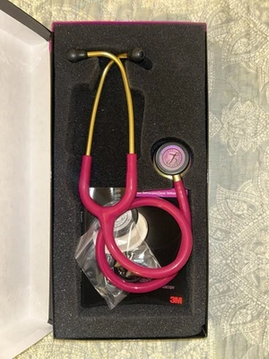 3M™ Littmann® Classic III™ Stethoscope, 5647, HighPolish, Raspberry Tube, 27 in - Image 1 of 2