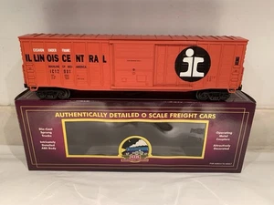 MTH PREMIER ILLINOIS CENTRAL 50’ WAFFLE BOXCAR 20-93337! O SCALE FREIGHT BOX CAR - Picture 1 of 19