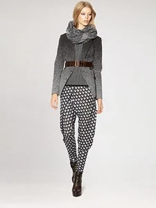 Rag & Bone Boleyn Ombré Blazer Gr. 0 (575 $) schwarz grau ohne Gürtel - Bild 1 von 2