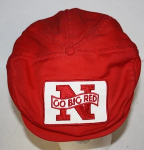 Vintage Nebraska Cornhuskers Gatsby Mütze Kappe Druckknopflasche Go Big rot - Bild 1 von 6