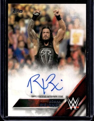 2016 Topps WWE Roman Reigns Auto Autograph #28/99 - Image 1 of 2
