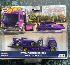 Hot wheels Team Transport RWB Porsche 930 + Aerolift transporter on Real Riders - Picture 1 of 20