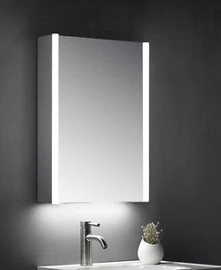 Keenware KBM-101 LED Bathroom Mirror Cabinet With Shaver Socket; 700x500mm - Picture 1 of 3