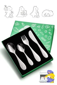 4 PCS Toddler Silverware Set Stainless Steel Fork Spoon Knife Polished Set - Picture 1 of 6