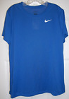 Nike Damen Dri Fit Training T-Shirt Größe XL blau sportliches Fitnessstudio T-Shirt AQ3210 neu mit Etikett